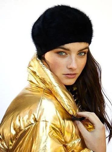 Berretto donna angora francese
