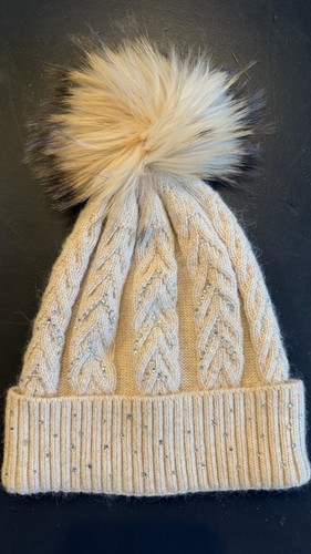 Cappello donna beige con