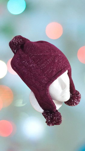 Cappello misto angora lurex - cappello,