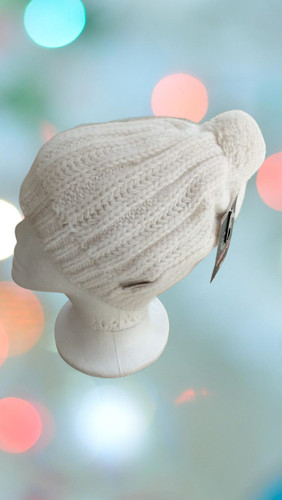 Cappello bianco con - bianco, lurex