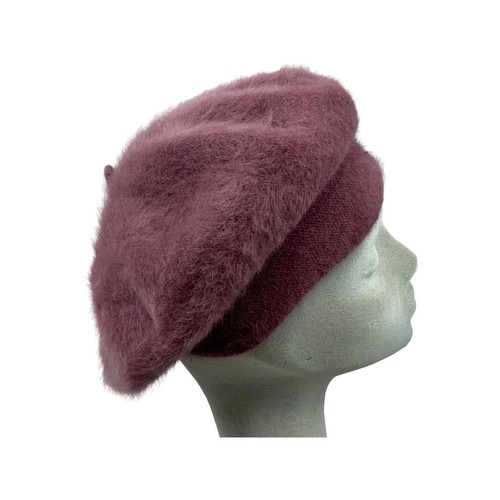 Berretto angora soffice malva