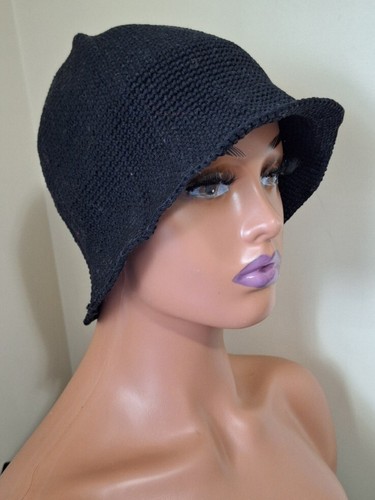 Handmade black crochet - black,